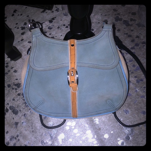 Cole Haan suede backpack - Picture 1 of 8
